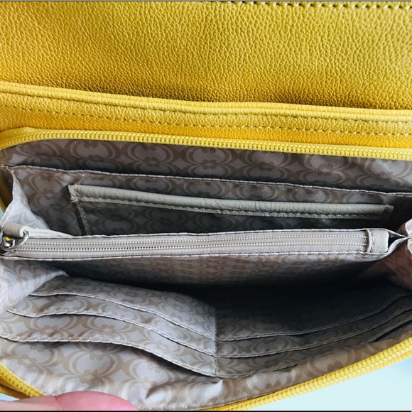 NEW! CC BRIGHTS YELLOW MEDIUM SHOULDER BAG - Picture 5 of 5